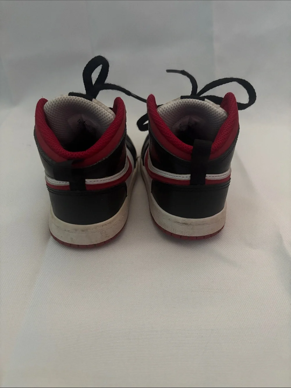 Nike Kids Red, Black & White High-Top Sneakers